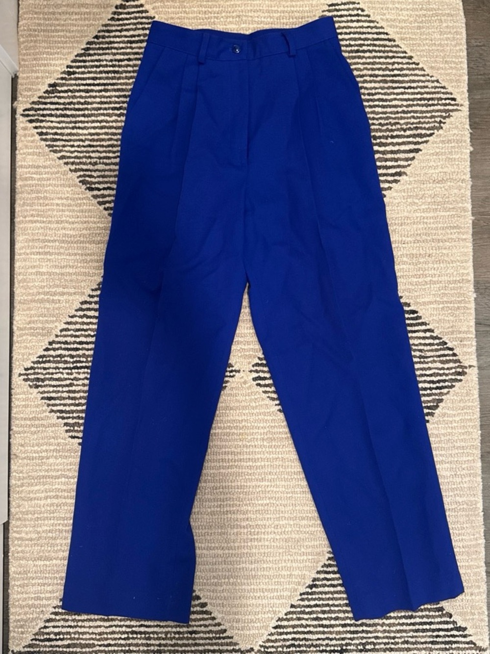 Nordstrom Wool Cobalt Blue Dress Pants